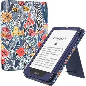 Kindle Paperwhite Case 7” 2024 & 6.8” 2021 Auto Wake Floral Cover 12th/11th Gen